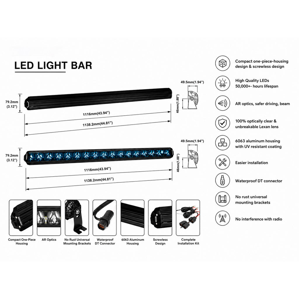 AURORA SQUARE LIGHT 30W ALO-2-P23H1 LED Light Bar_7