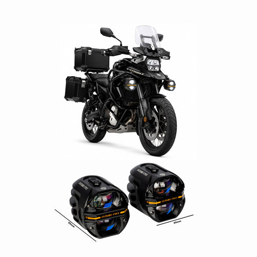 Future Eye X80 Motorcycle Auxiliary Driving LED Headlight_1