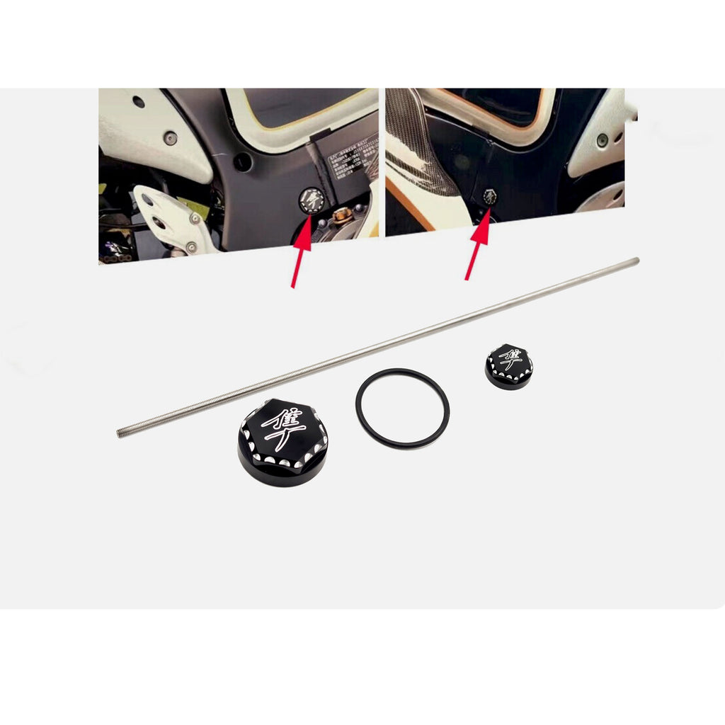 3D Hex Smooth Motor Mount Frame Cover Cap for Suzuki Hayabusa GSXR 1300 2008-2017_6