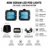 AURORA Square LED Pod Off-Road Light 40W ALO-2-E4T OSRAM_4
