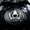 KEITI RSZ-613K Motorcycle Fuel Cap Pad Black & Carbon Gel Protector_3