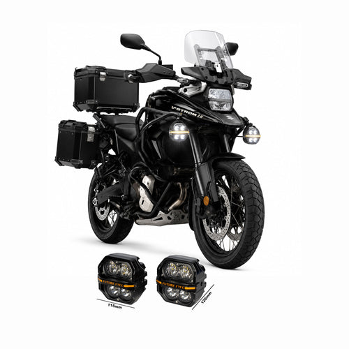 FUTURE EYES Z4 Yellow Motorcycle Auxiliary LED Fog Lights 120W_1