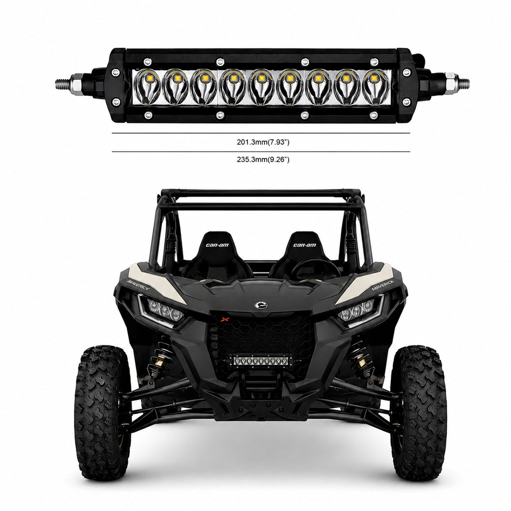 can am maverick having waterproof Single Row Off-Road Driving Light