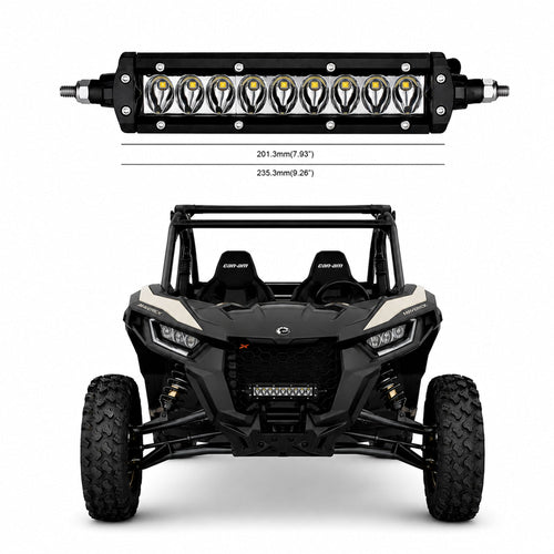 can am maverick having waterproof Single Row Off-Road Driving Light