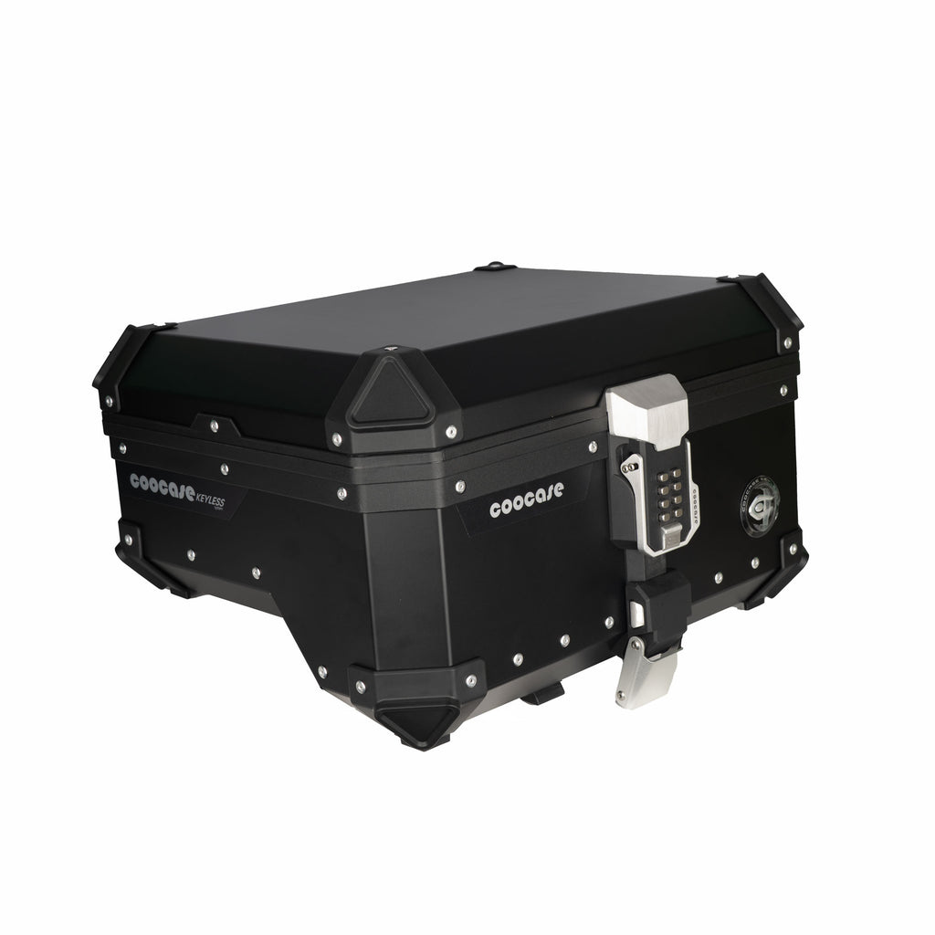 COOCASE S Shape 38L Black Motorcycle Top Rack for Top Box