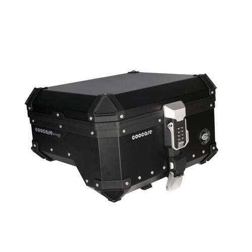 COOCASE S Shape 38L Black Motorcycle Top Rack for Top Box