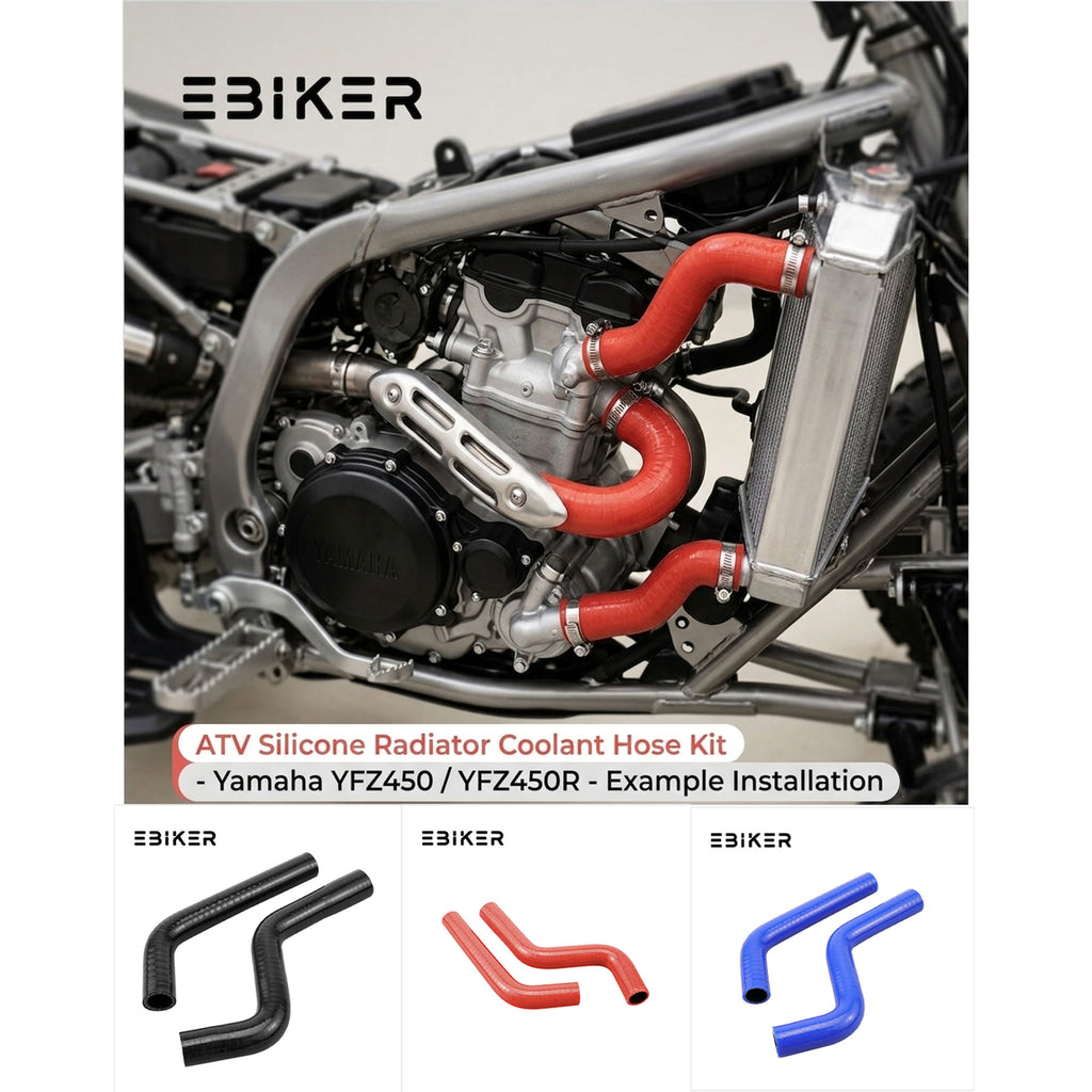 ATV Silicone Radiator Coolant Hose Kit for Yamaha YFZ450 / YFZ450R - 890294