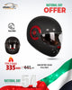 SMK Retro Solid Full Face Helmet Matte Black – UAE National Day Offer