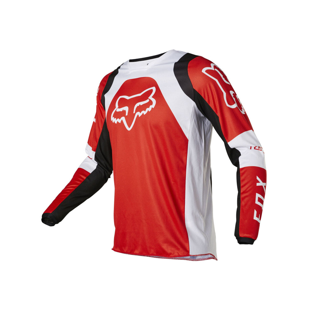 Men's Motocross Racing 180 Lux Jersey with Pants/Full Suit Red and White - 069955