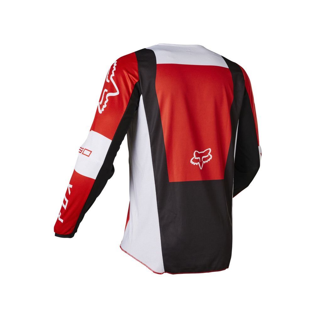 Men's Motocross Racing 180 Lux Jersey with Pants/Full Suit Red and White - 069955