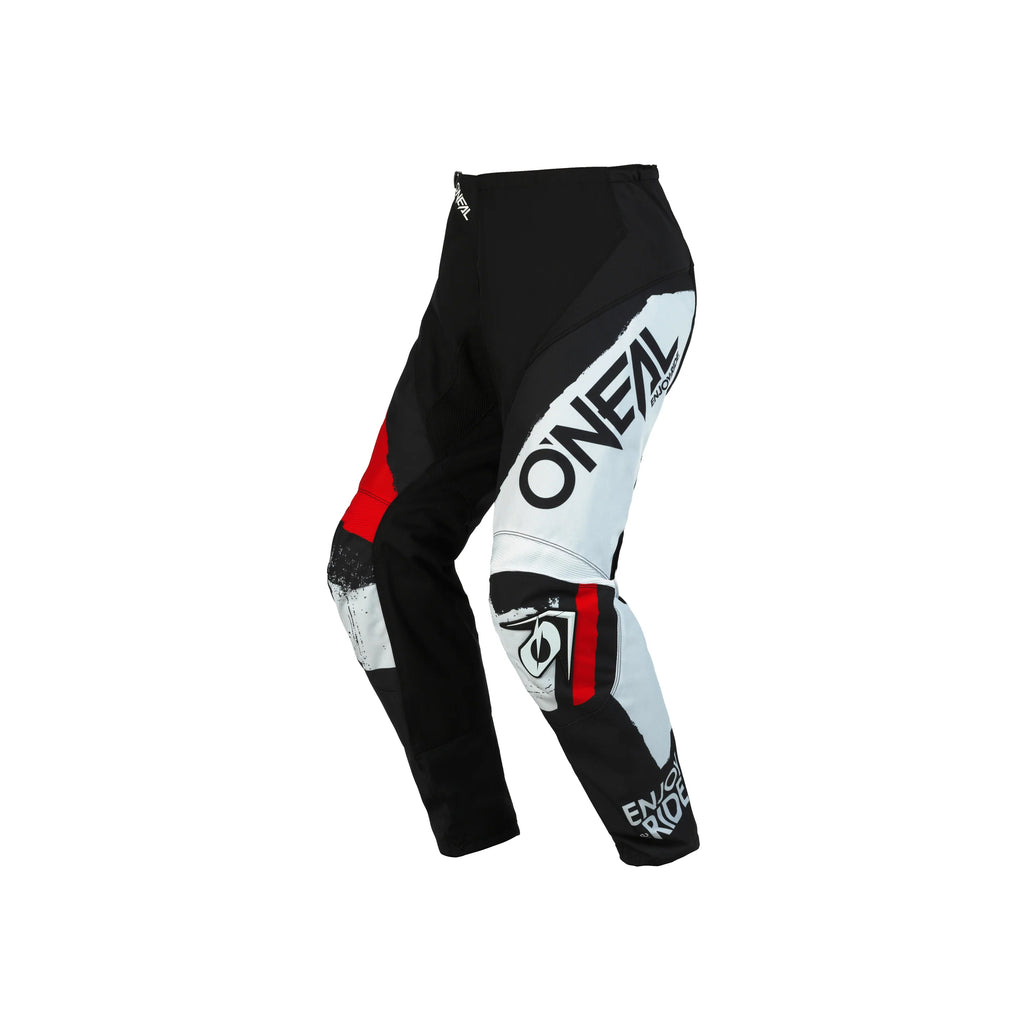 O'NEAL Racing Element Jersey Shocker V.23 with Pant & Gloves | Lightweight Comfortable Full Suit for Riders, Black/Red - 069964