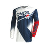 O'NEAL Racing Element Jersey V.22 and Pant | Moisture wicking material Racing Full Suit,Blue/White/Red - 069966
