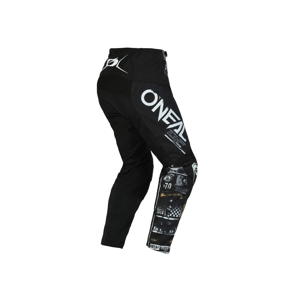O'NEAL Racing Element Attack V.23 Offroad MTB Long Sleeve Jersey, Pant With Gloves | Racing Full Suit, Black/White - 069970