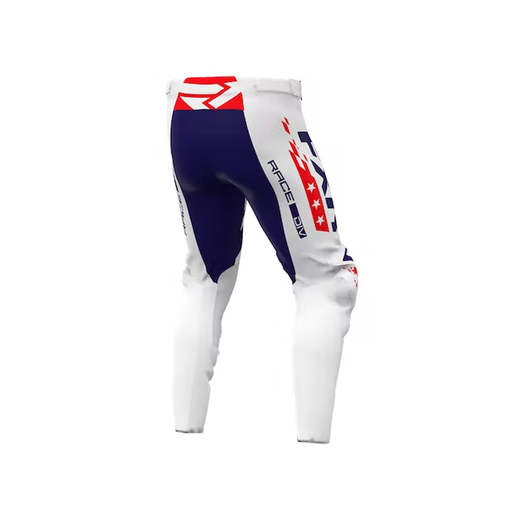 2023 FXR Racing Revo Freedom MX Gear Kit Jersey/Pants Combo Motocross Racing Full Suit, White/Red/Blue - 069972