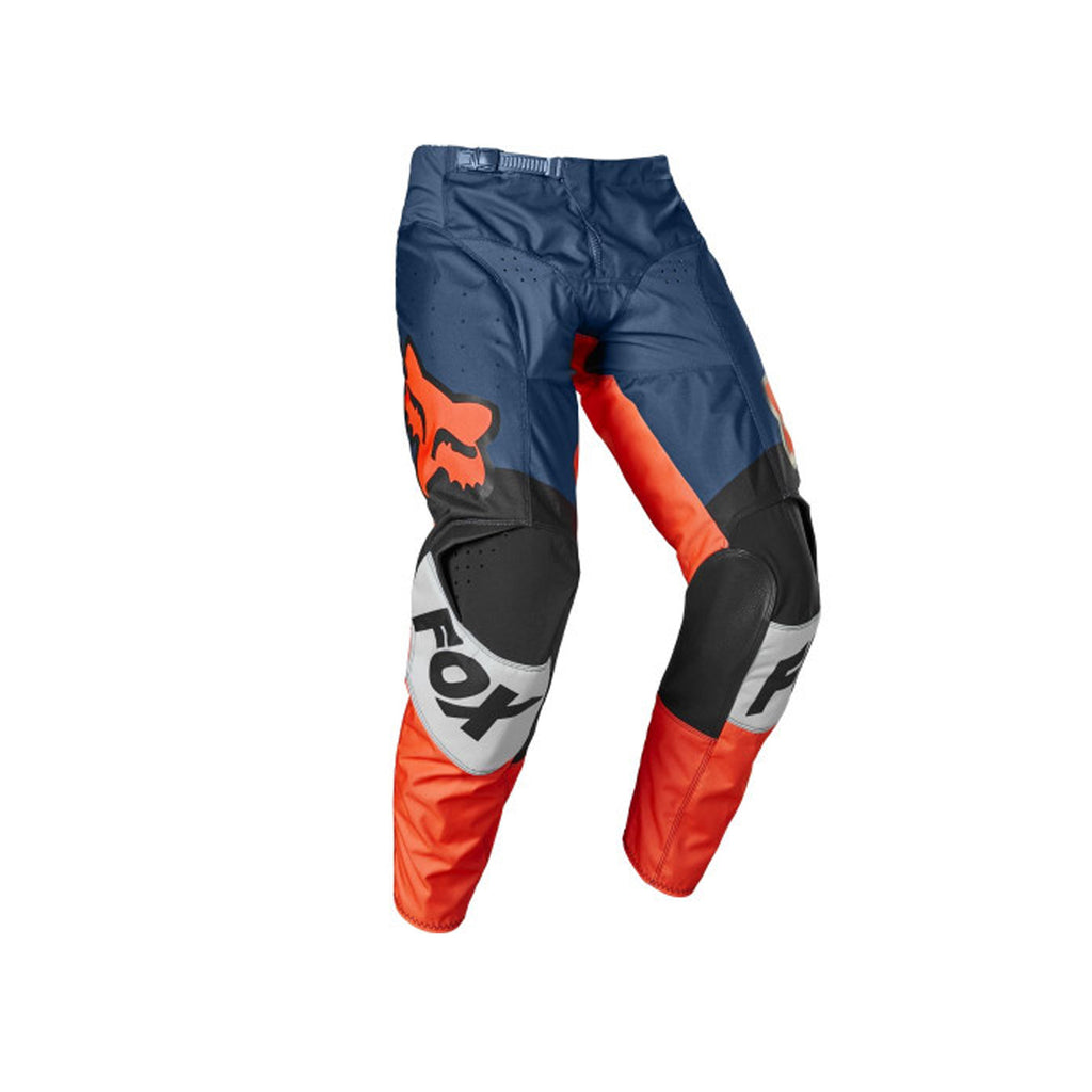 Fox Motocross Racing  180 Trice Jersey with Pant | Lightweight Breathable Racing Full Suit Grey & Orange - 069979