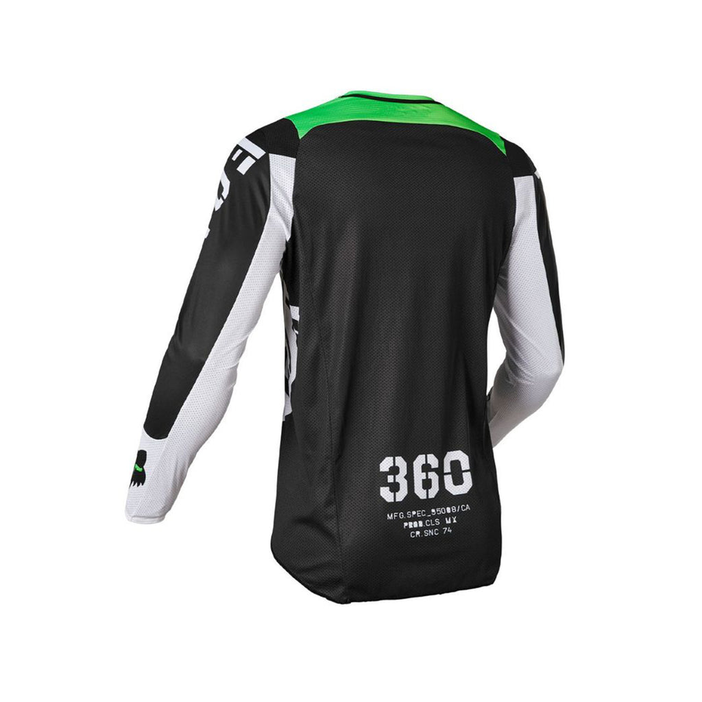 Fox Men's Racing 360 Nobyl Motocross Jersey with Pant | Off Road Full Suit Design, Black and White - 069981