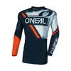 O'NEAL Racing Element Jersey Shocker V.23 with Pant & Gloves | Lightweight Comfortable Full Suit for Riders, Black/Orange - 069983