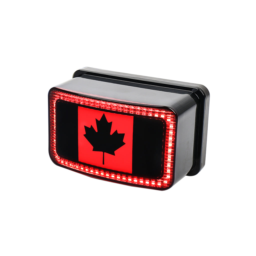 CANADIAN FLAG-STYLE LED TAIL LIGHT WITH DRL & BRAKE LIGHT - 804405