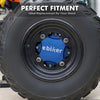 ATV Wheel Hub فاصل مركزي لـ Yamaha Raptor 700 YFZ450 YFZ450R YFZ450X - أزرق ، 4 قطع