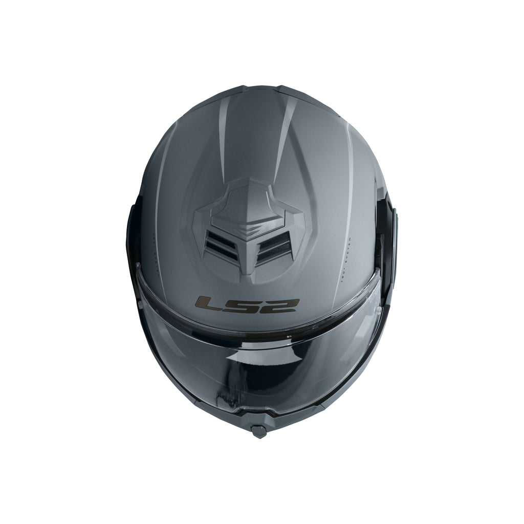 LS2 Full Face FF906 Advant Special Modular Helmet Matt Silver - 609251