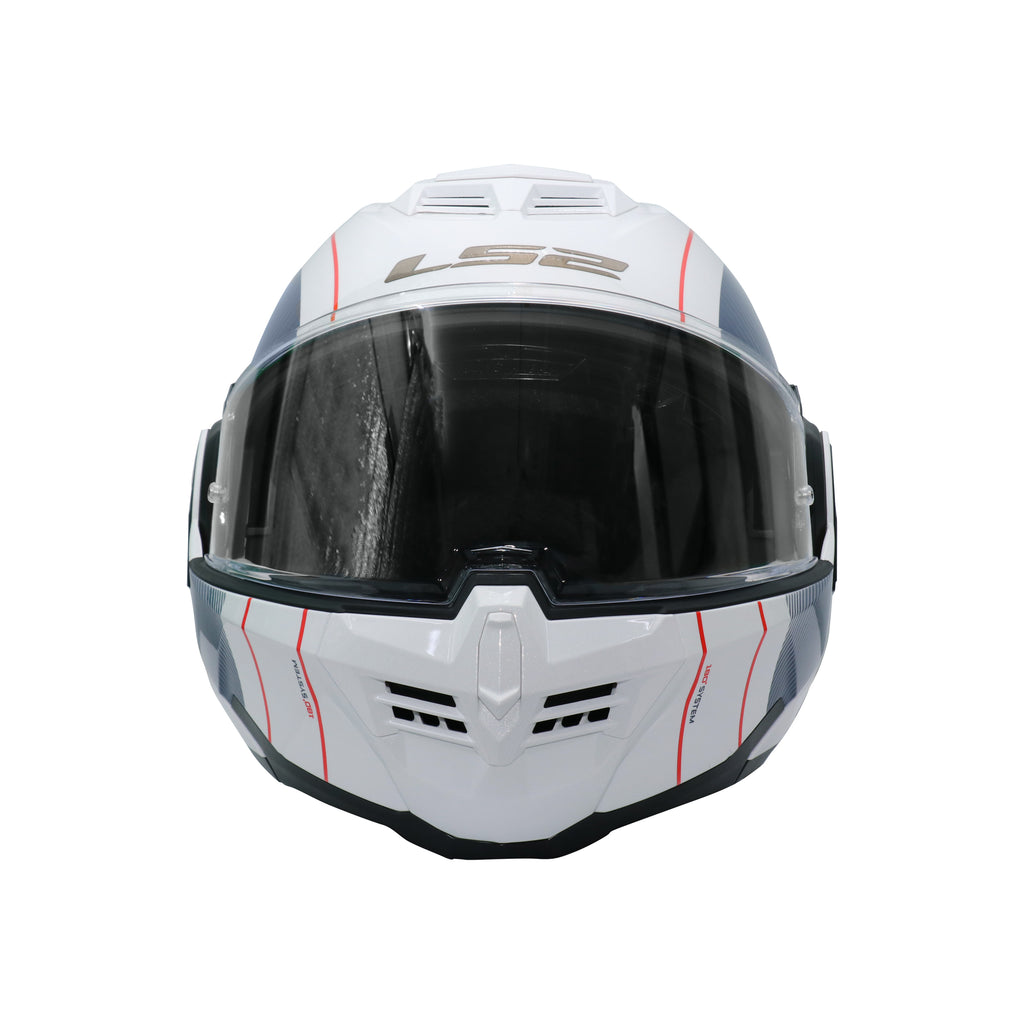 LS2 Full Face Modular Helmet FF906 Advant Cooper,White Blue - 609253