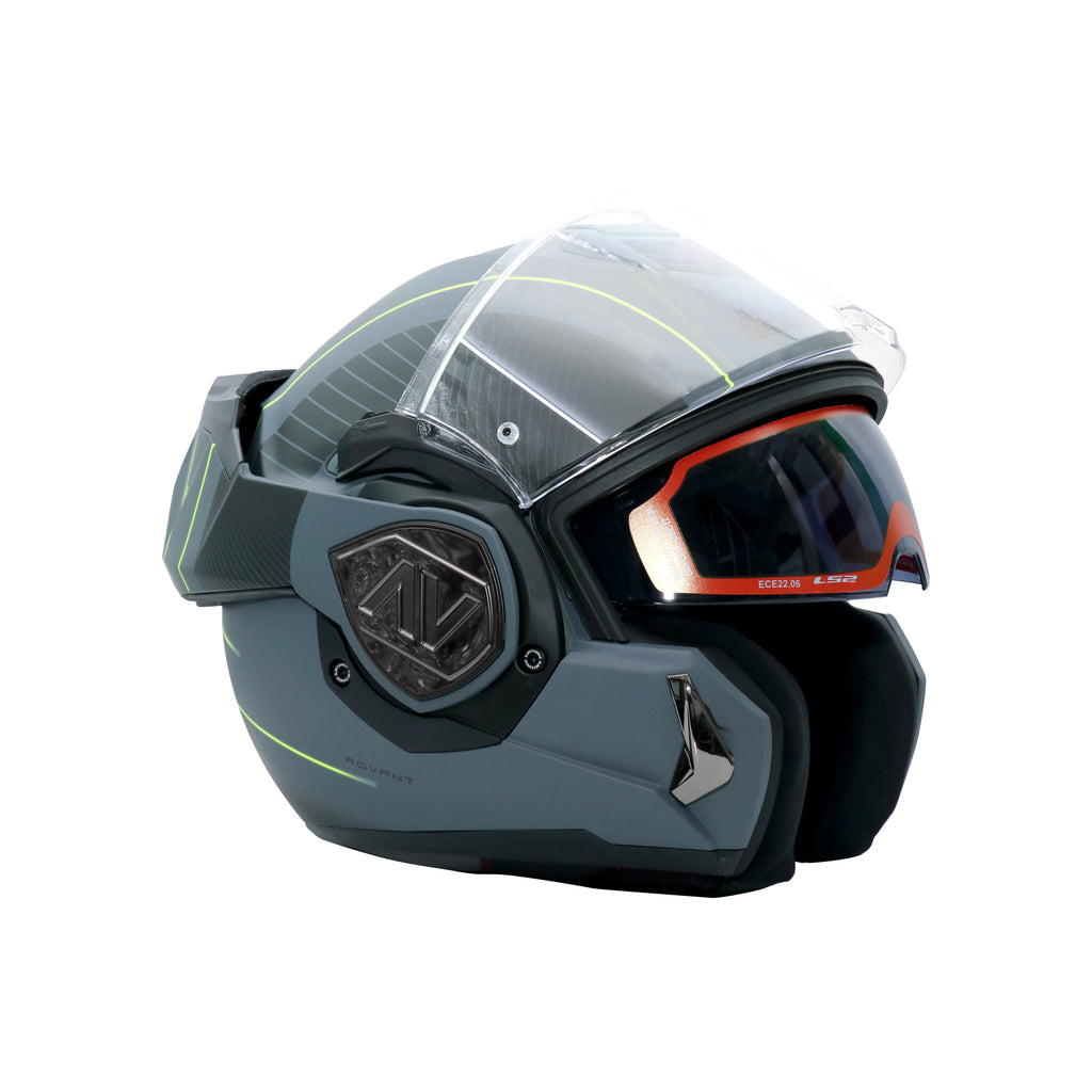 LS2 Full Face Modular Helmet FF906 Advant Cooper Matt Titanium Black - 609254