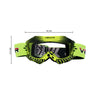 VEMAR Kid's Protective On/Off-Road Dirt Bike Goggles - Fluorescent Green Color 708105