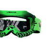 VEMAR Kid's Protective On/Off-Road Dirt Bike Goggles - Green_4