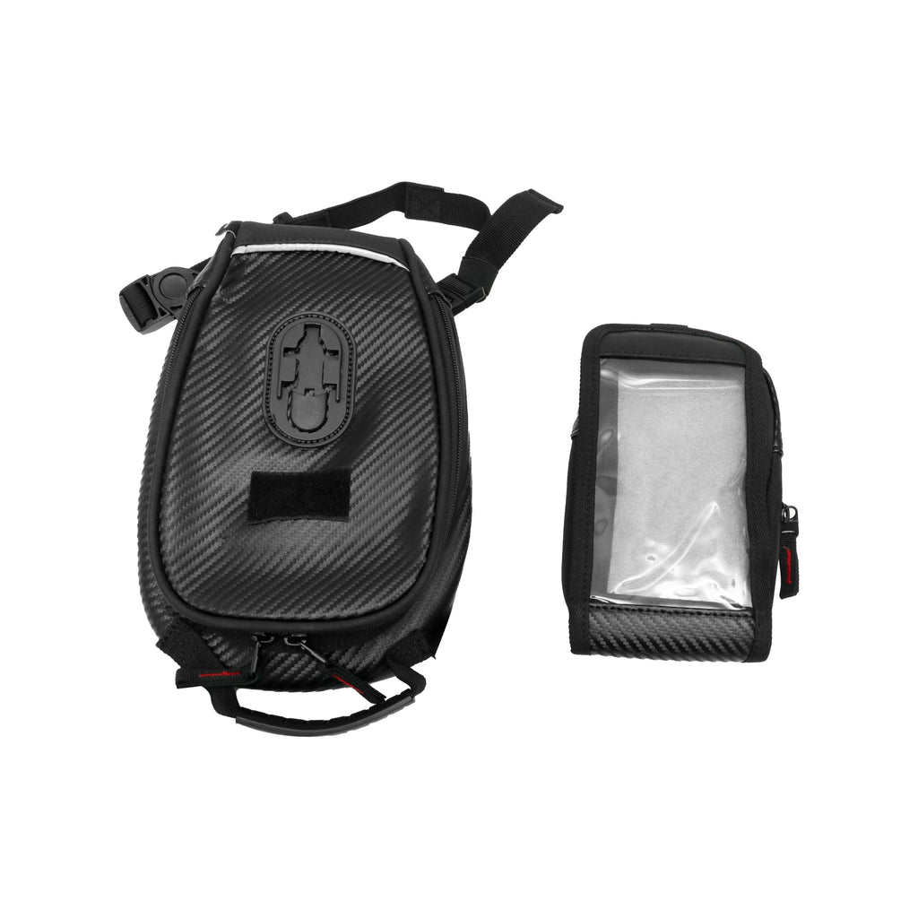 CUCYMA Outdoor Cycling Waterproof Mobile Phone Navigation  Leg Bag with magnet CB-1607, Black - EB11237548