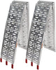 2 PC  folded Aluminum Loading Ramps with Red color stands .            