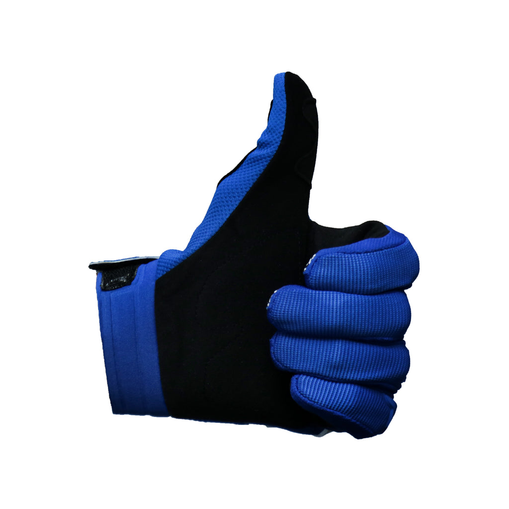 قفازات حماية كاملة الأصابع للرجال من FOX AK-823645 (أزرق)