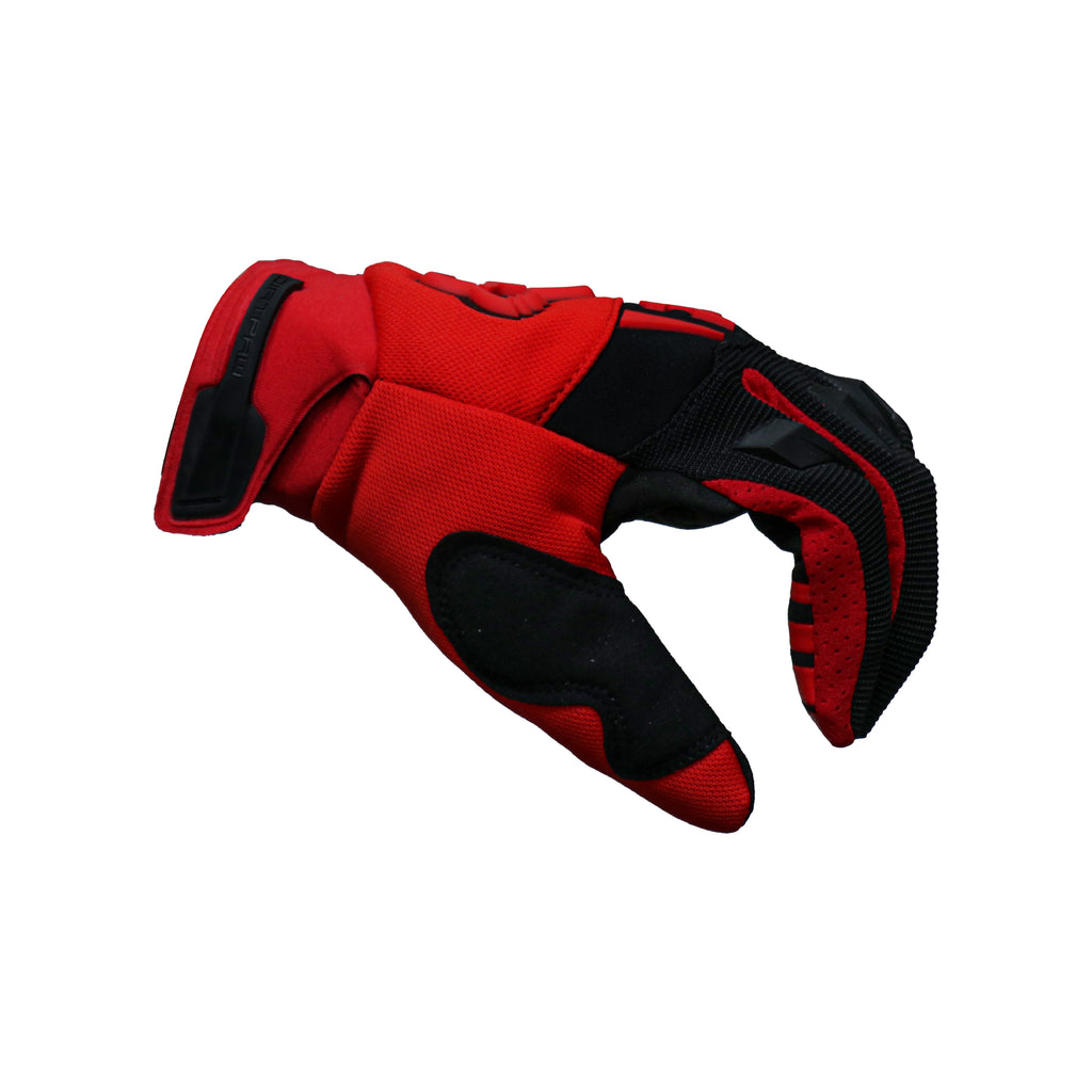 FOX Mens Motocross Racing Protective Full Finger Gloves 823650 Red