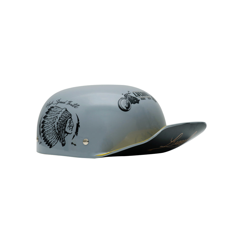 Vintage Open Face Motorcycle DOT Certified Retro Half Helmet - 835591_2