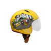 Kids Half Face Yellow Helmet