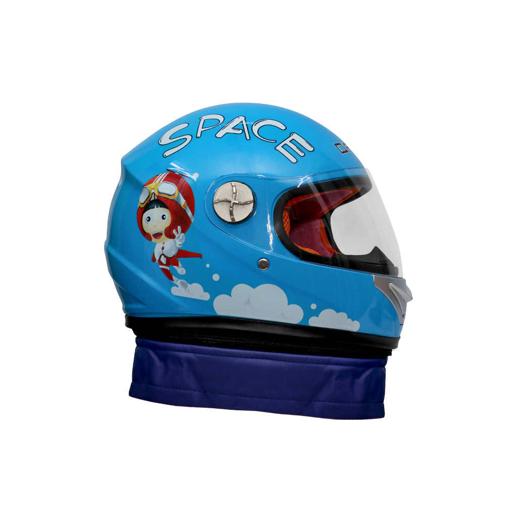 Kids Full Face Blue Motorbike Helmet Al Khubaizi Motorcycle UAE