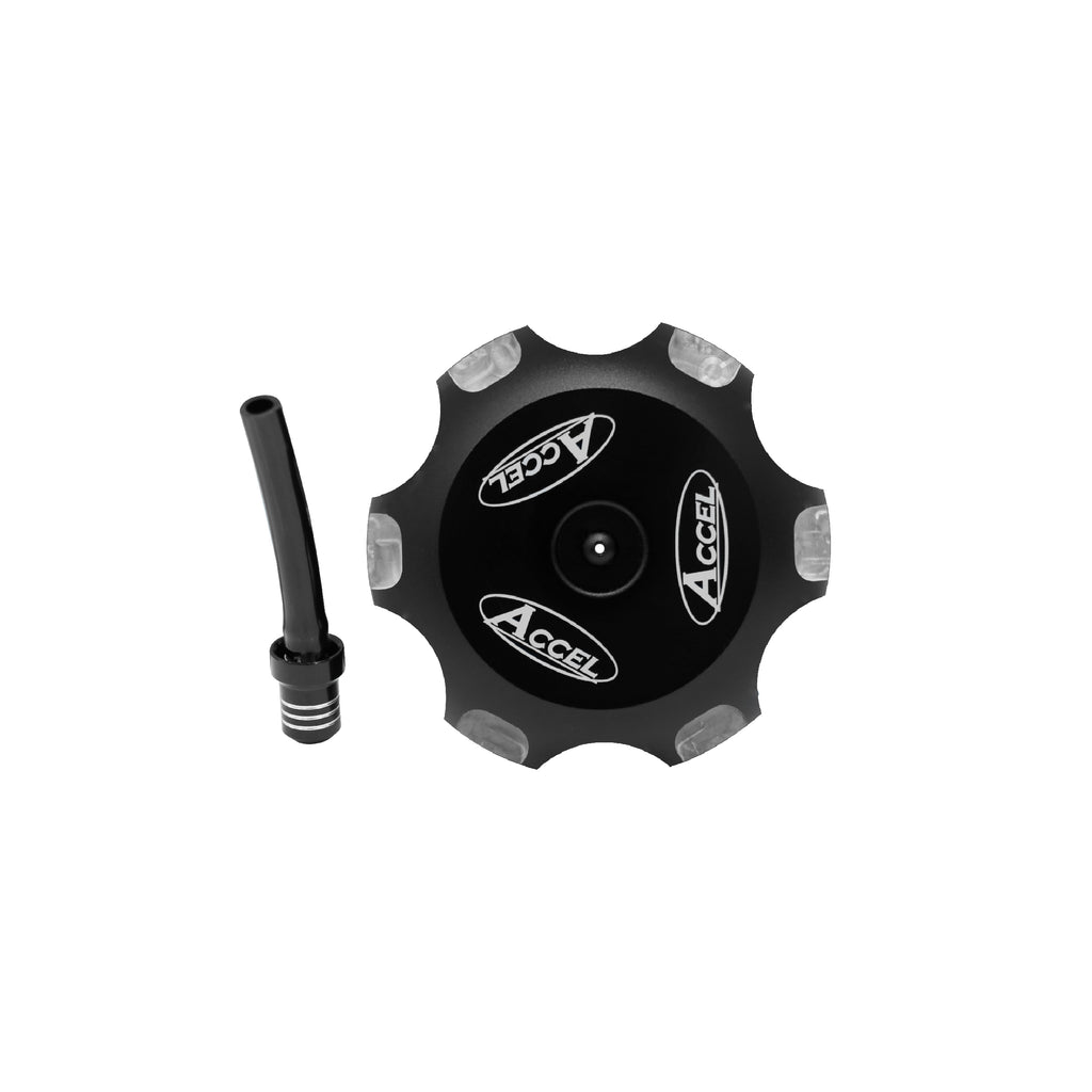 Accel Gas Cap Fuel Cover Tank Cap for Banshee 350 C / YFZ 450 / Raptor 660 (Black)