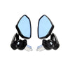 Universal Motorcycle Aluminum Rearview Side Mirror Handle Bar Ends_3