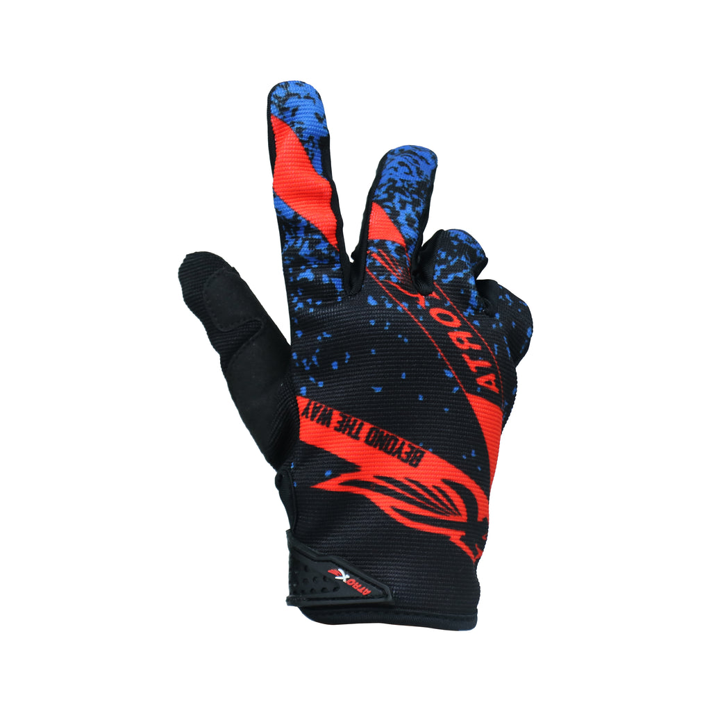 ATROX Poly-Mesh Rider’s Full-Finger Protective Gloves AT-5300