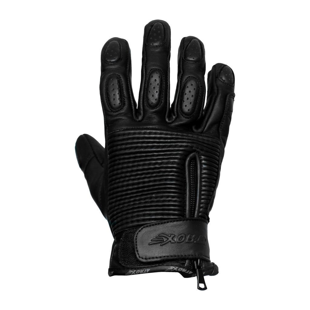 ATROX Motorcycle Riding Full Finger Leather Gloves 850203