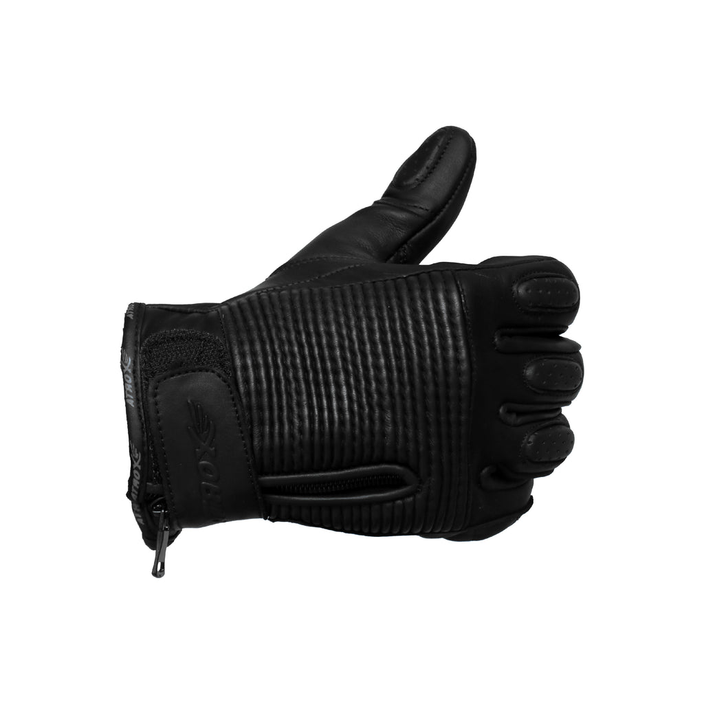 ATROX Motorcycle Riding Full Finger Leather Gloves 850203