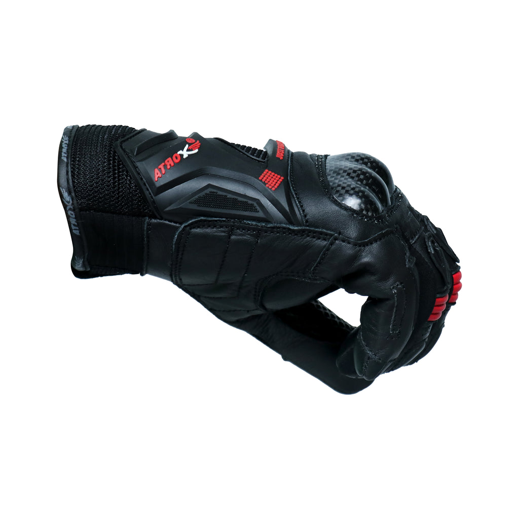 ATROX AT- 4148 Motorcycle Riding Full Finger Leather Gloves 850206