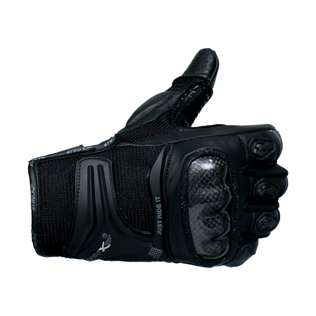 ATROX AT- 4148 Motorcycle Riding Full Finger Leather Gloves 850207