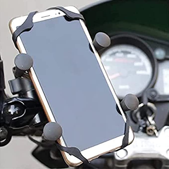 Universal Motorcycle Smartphone Mount Holder with USB Charger 360° Rotation  with USB AK- 8744