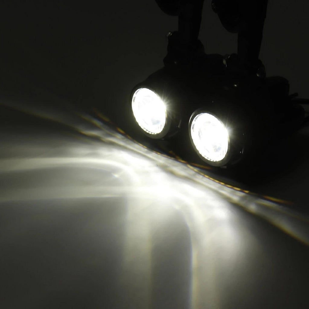 مصباح مساعد LED للدراجات النارية (حامل تثبيت عالمي قابل للتعديل 360 درجة ، يستخدم لدراجات BMW)