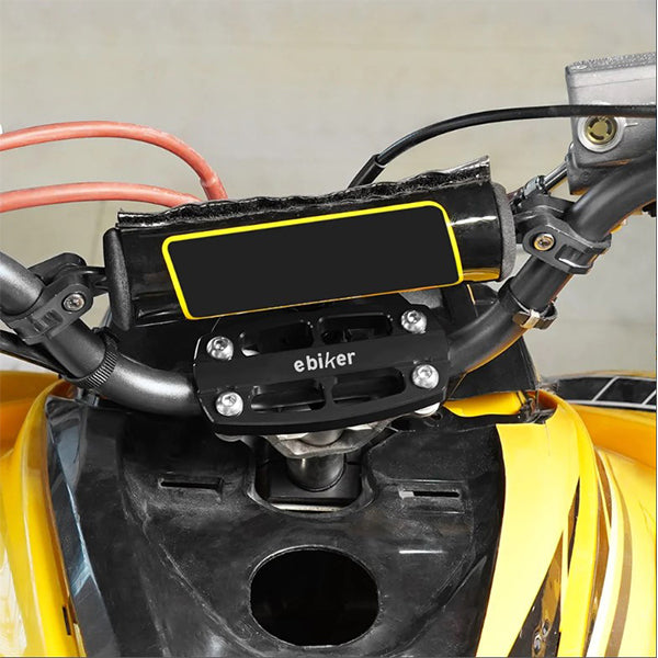 Steering Stem Handle Bar Clamp with Key Guard For Yamaha Raptor 700R, Black - EB11240410