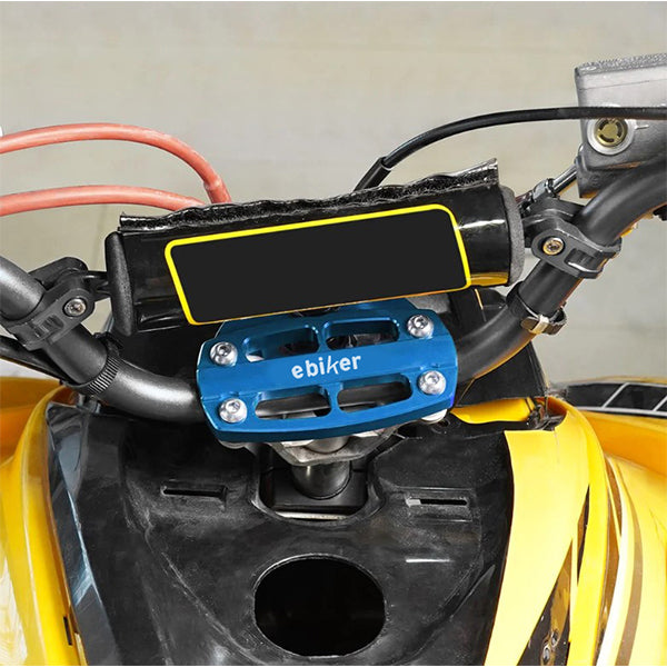 Steering Stem Handle Bar Clamp with Key Guard For Yamaha Raptor 700R, Blue - EB11240411