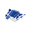 Rear Luggage Rack Grab Bar Carrier Mounted for Yamaha Raptor 700R, Blue - EB11240417