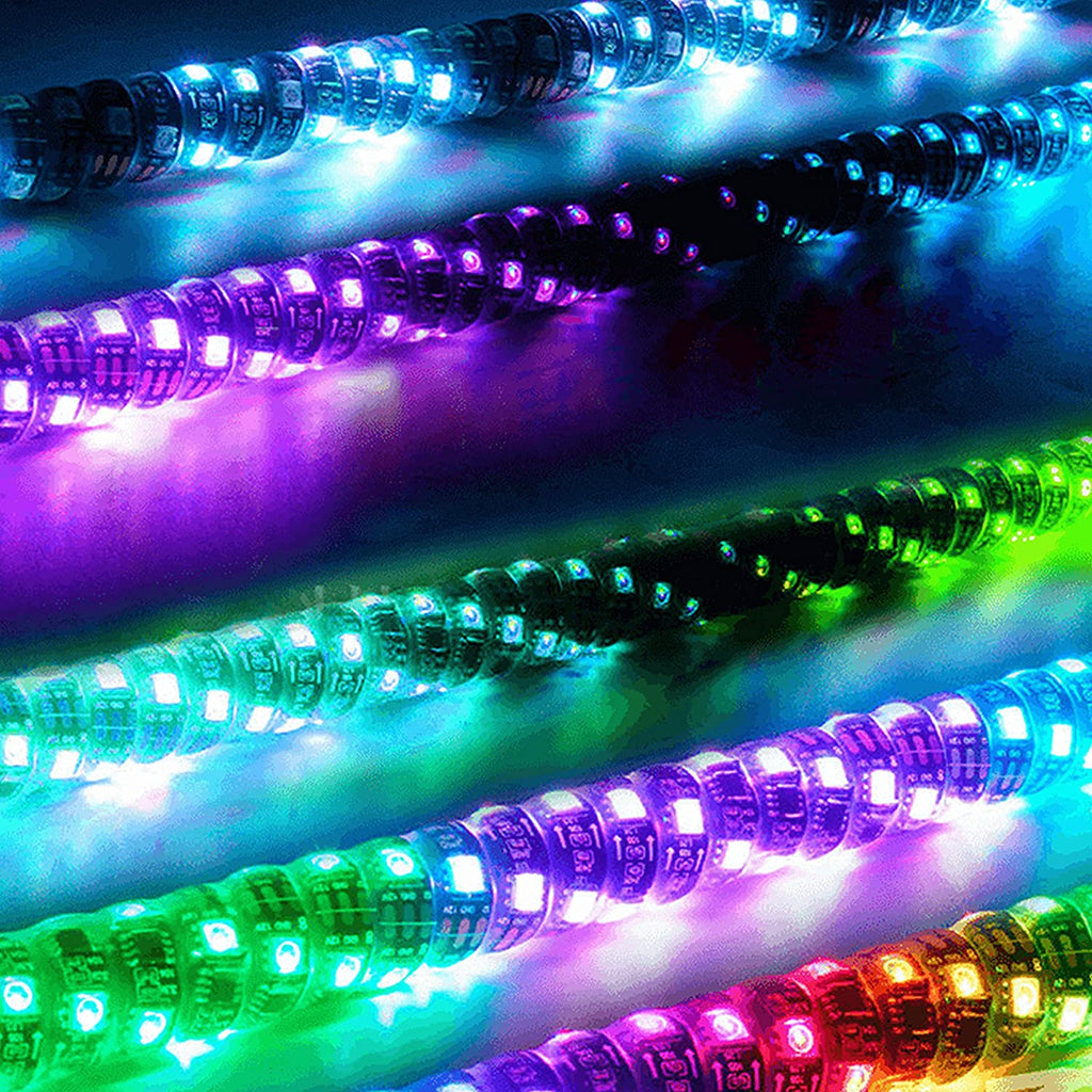 WRAPPED DREAM COLOR REMOTE CONTROL SPIRAL ANTENNA WHIP LIGHT RGB LED STRIP 4 FEET HEIGHT - 100336