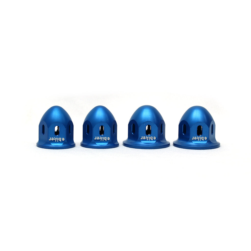 Front Spindle Nuts -blue
