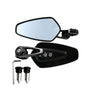 Motorcycle Handle Bar Aluminum Rear View Mirror (Universal, 7/8 Inch ,22mm, Black Pair) 846054
